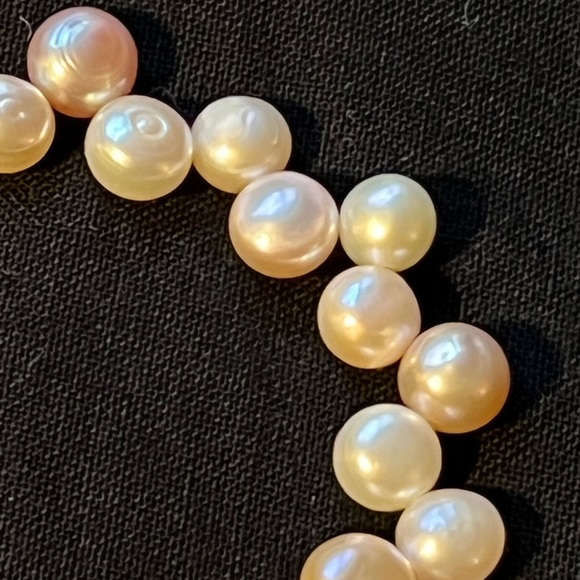 Real Pearl 2 Color Necklace - Picture 5 of 17